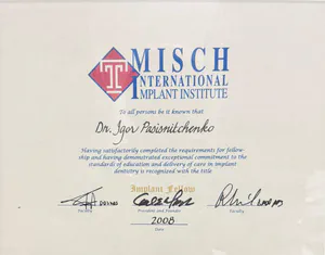 Dr. Igor Pasisnitchenko diploma 3